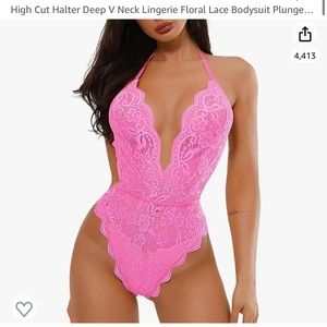 Neon pink lingerie size medium